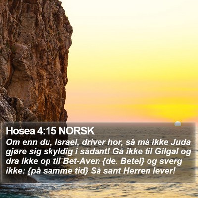 Hosea 4:15 NORSK Bible Verse Image