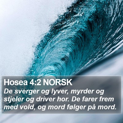 Hosea 4:2 NORSK Bible Verse Image