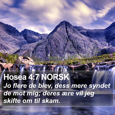 Hosea 4:7 NORSK Bible Verse Image