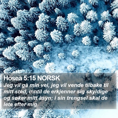 Hosea 5:15 NORSK Bible Verse Image
