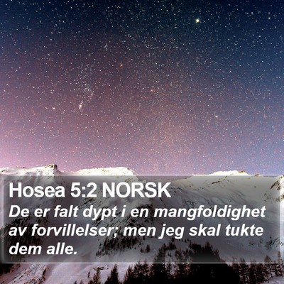 Hosea 5:2 NORSK Bible Verse Image