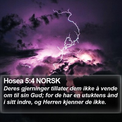 Hosea 5:4 NORSK Bible Verse Image