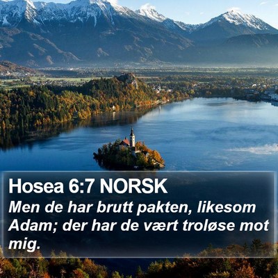 Hosea 6:7 NORSK Bible Verse Image
