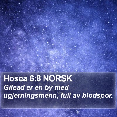 Hosea 6:8 NORSK Bible Verse Image