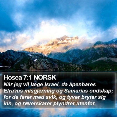 Hosea 7:1 NORSK Bible Verse Image