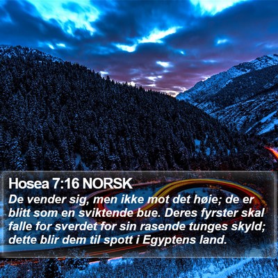 Hosea 7:16 NORSK Bible Verse Image