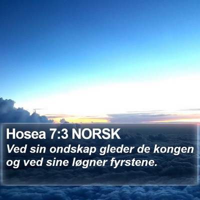 Hosea 7:3 NORSK Bible Verse Image
