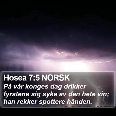 Hosea 7:5 NORSK Bible Verse Image