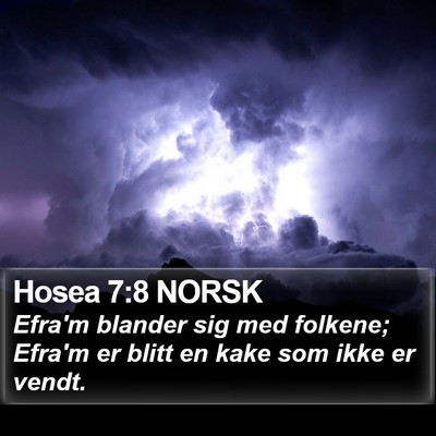 Hosea 7:8 NORSK Bible Verse Image