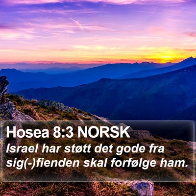 Hosea 8:3 NORSK Bible Verse Image