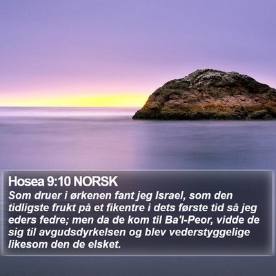 Hosea 9:10 NORSK Bible Verse Image