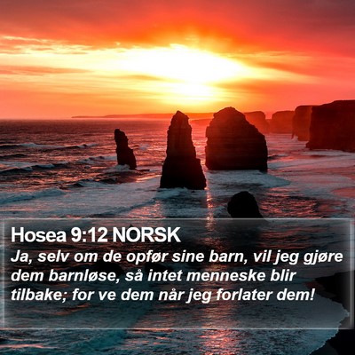 Hosea 9:12 NORSK Bible Verse Image