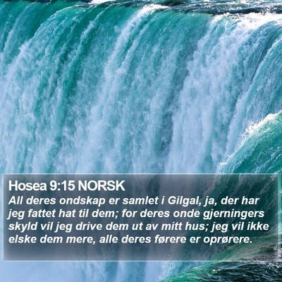 Hosea 9:15 NORSK Bible Verse Image