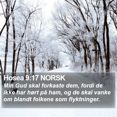 Hosea 9:17 NORSK Bible Verse Image