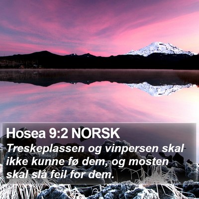 Hosea 9:2 NORSK Bible Verse Image