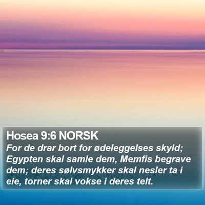 Hosea 9:6 NORSK Bible Verse Image