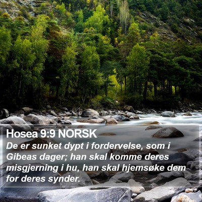 Hosea 9:9 NORSK Bible Verse Image