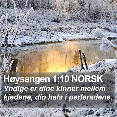 Høysangen 1:10 NORSK Bible Verse Image