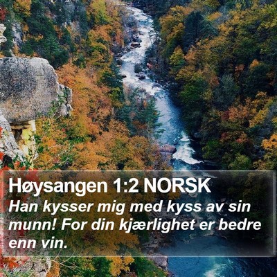Høysangen 1:2 NORSK Bible Verse Image