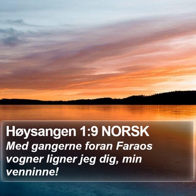 Høysangen 1:9 NORSK Bible Verse Image