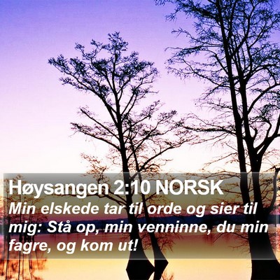 Høysangen 2:10 NORSK Bible Verse Image