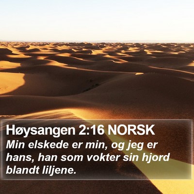 Høysangen 2:16 NORSK Bible Verse Image