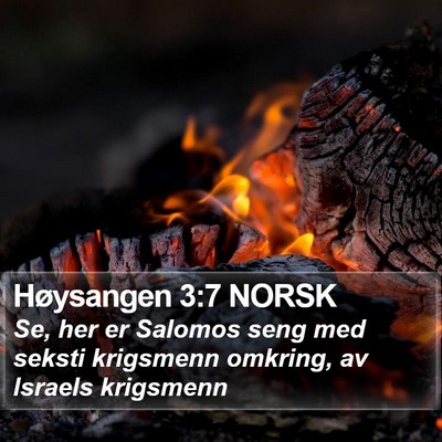 Høysangen 3:7 NORSK Bible Verse Image
