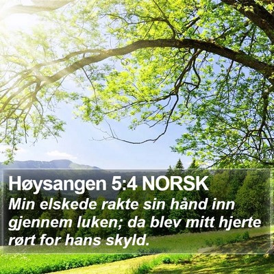Høysangen 5:4 NORSK Bible Verse Image