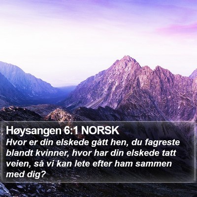 Høysangen 6:1 NORSK Bible Verse Image