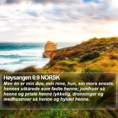 Høysangen 6:9 NORSK Bible Verse Image