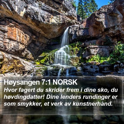 Høysangen 7:1 NORSK Bible Verse Image