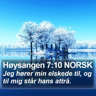 Høysangen 7:10 NORSK Bible Verse Image