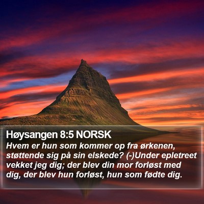 Høysangen 8:5 NORSK Bible Verse Image