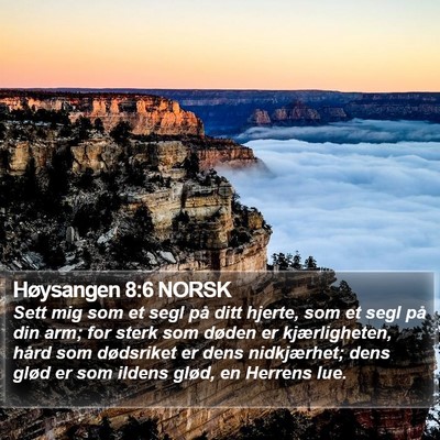 Høysangen 8:6 NORSK Bible Verse Image