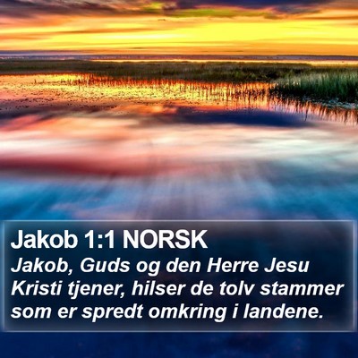 Jakob 1:1 NORSK Bible Verse Image