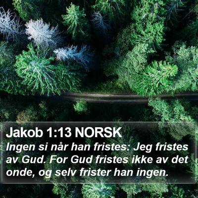 Jakob 1:13 NORSK Bible Verse Image