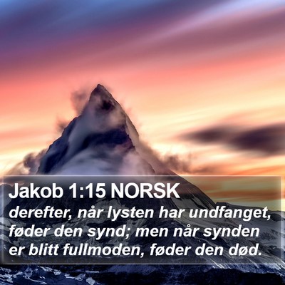 Jakob 1:15 NORSK Bible Verse Image