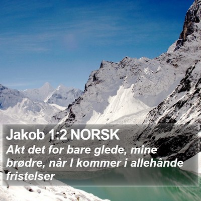 Jakob 1:2 NORSK Bible Verse Image