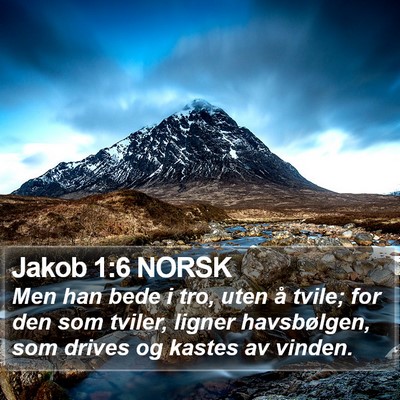 Jakob 1:6 NORSK Bible Verse Image