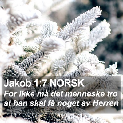 Jakob 1:7 NORSK Bible Verse Image