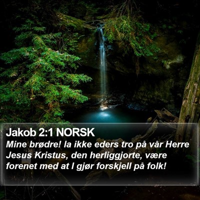 Jakob 2:1 NORSK Bible Verse Image