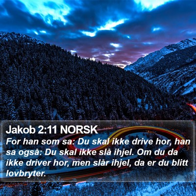 Jakob 2:11 NORSK Bible Verse Image