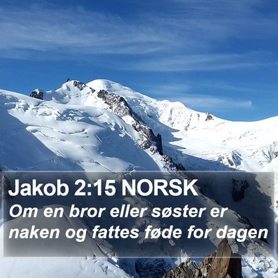 Jakob 2:15 NORSK Bible Verse Image