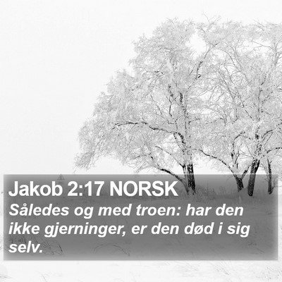 Jakob 2:17 NORSK Bible Verse Image