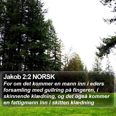 Jakob 2:2 NORSK Bible Verse Image