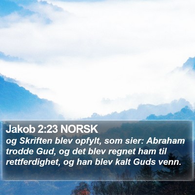 Jakob 2:23 NORSK Bible Verse Image