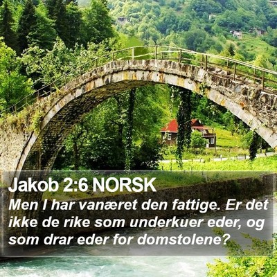 Jakob 2:6 NORSK Bible Verse Image