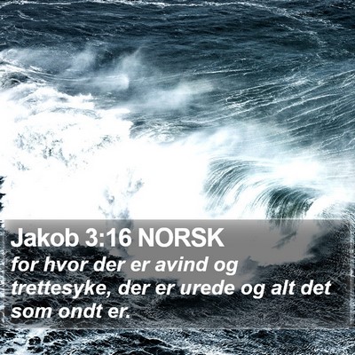 Jakob 3:16 NORSK Bible Verse Image