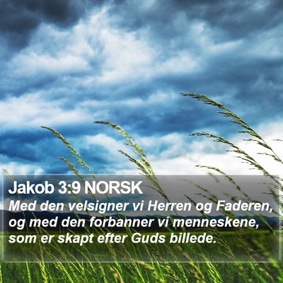 Jakob 3:9 NORSK Bible Verse Image