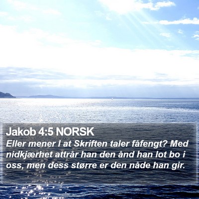 Jakob 4:5 NORSK Bible Verse Image